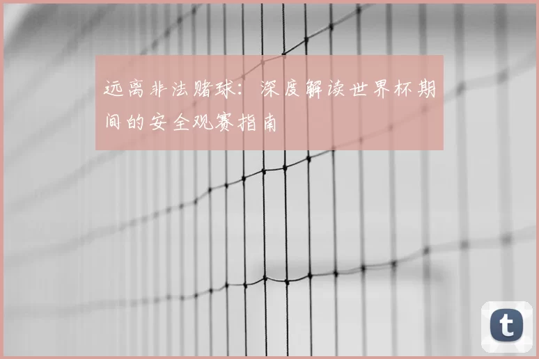 远离非法赌球:深度解读世界杯期间的安全观赛指南