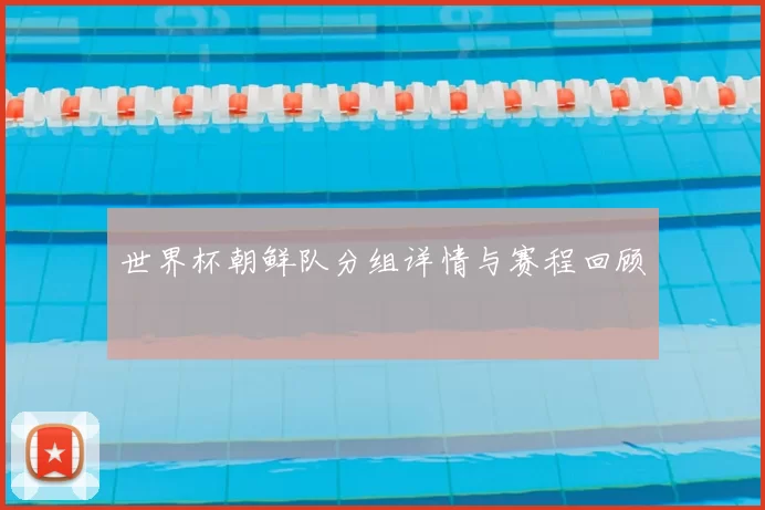 世界杯朝鲜队分组详情与赛程回顾