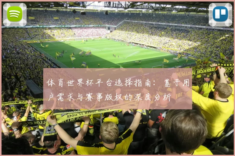 体育世界杯平台选择指南:基于用户需求与赛事版权的深度分析